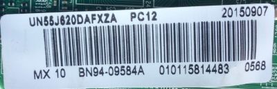 KIT DE TARJETAS PARA TV SAMSUNG / MAIN BN94-09584A / BN41-02245A / BN97-09756Z / FUENTE BN44-00774A / L55H1_ESM / T-CON BN96-30129A / BN41-02069A BN41-02069A / MODELO UN55J620DAFXZA US02 - Imagen 6